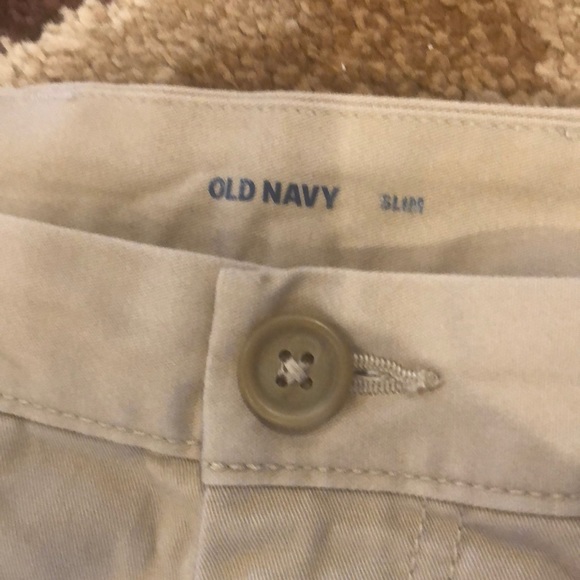 slim uniform khakis for men